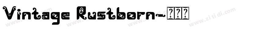 Vintage Rustborn字体转换